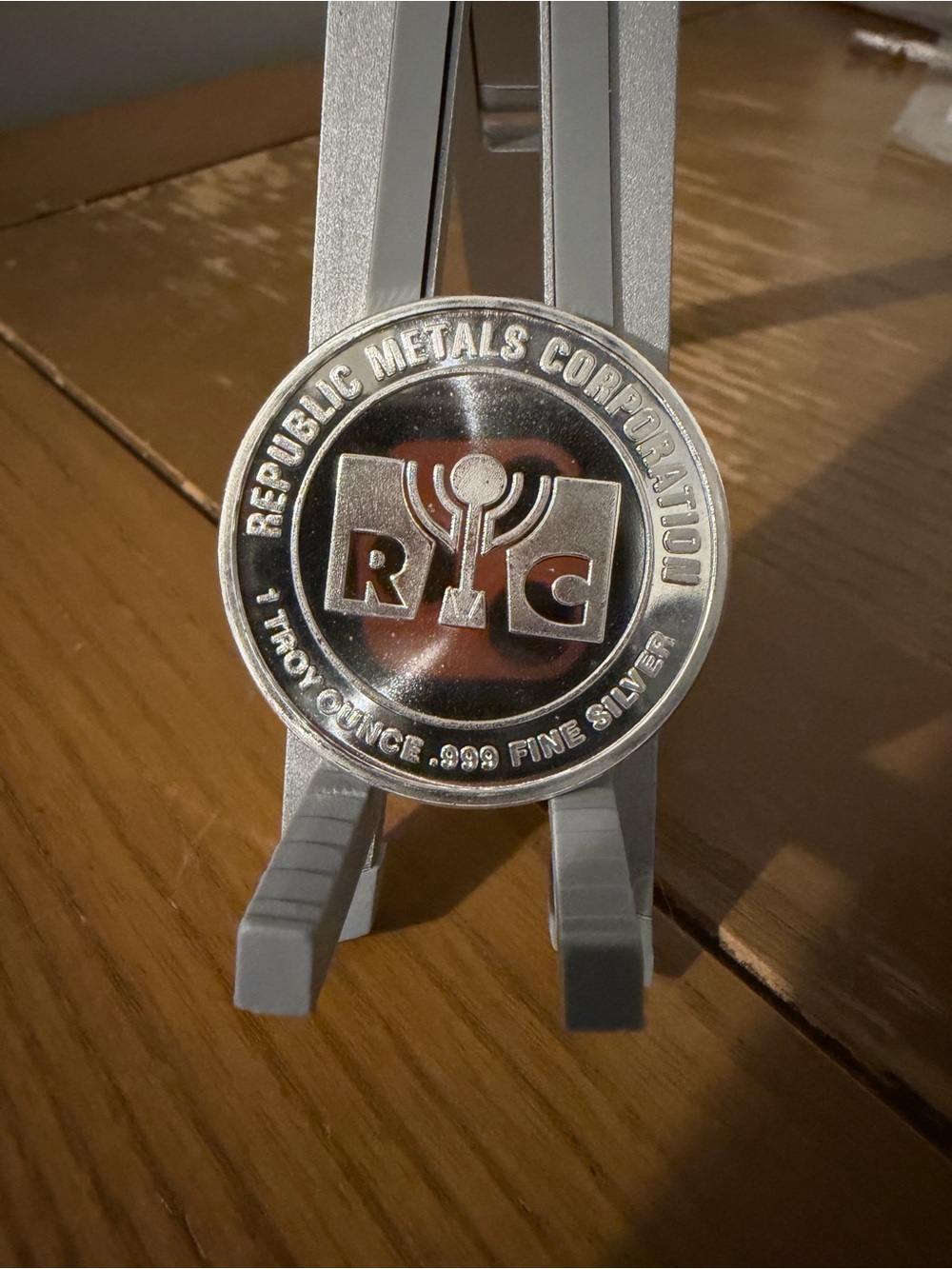 Republic Metals Corporation 1 Troy Ounce .999 Fine Silver Round - Silver